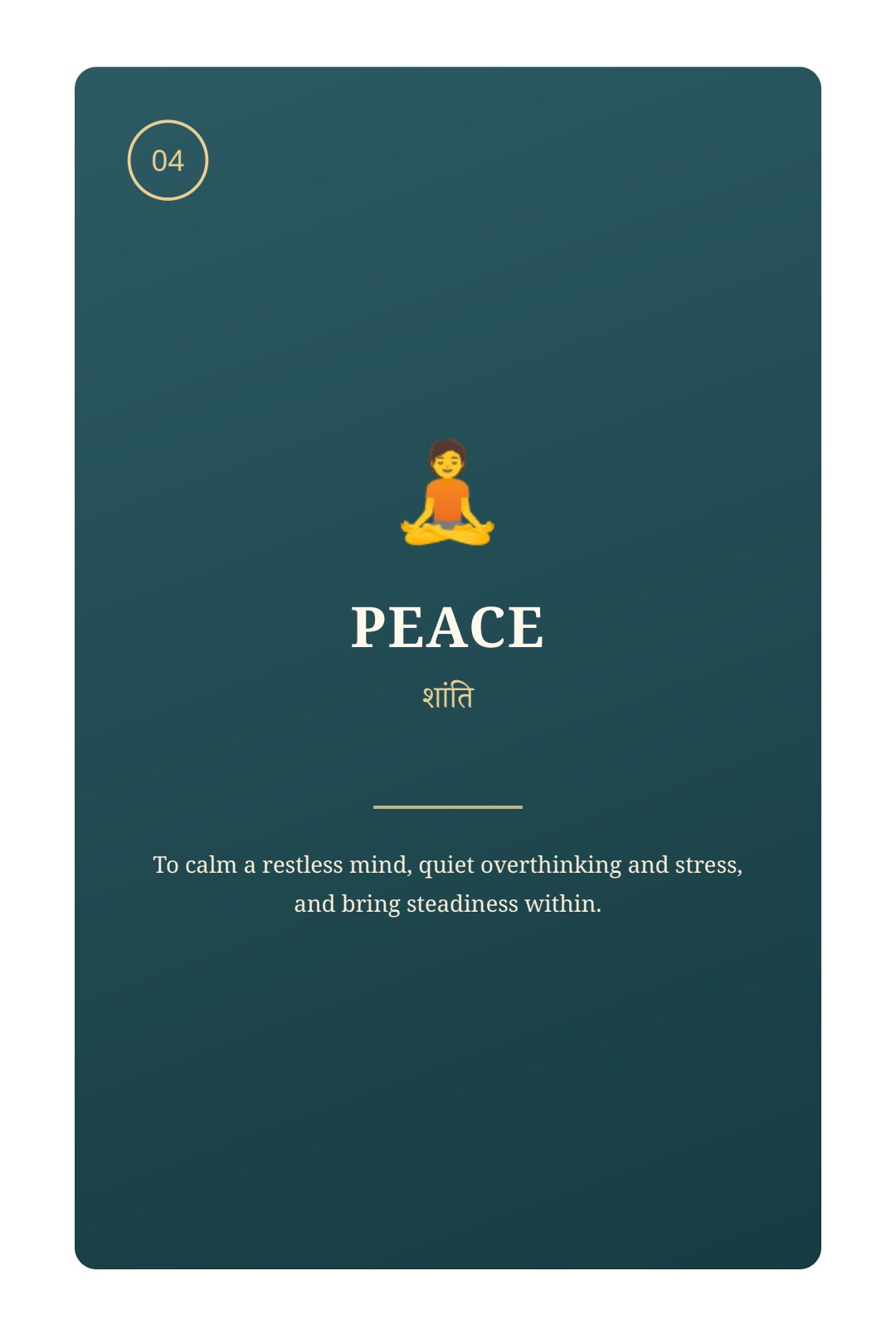 Peace section opening page